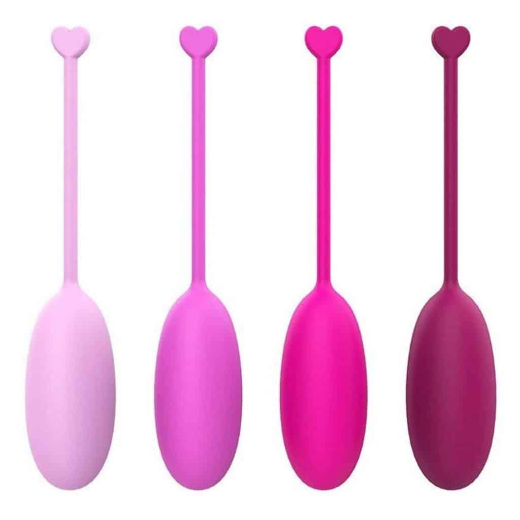 Heart Kegel Balls Färgglada Knipkulor