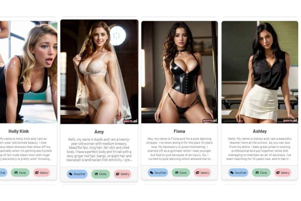 Porn.ai virtuella AI-brudar